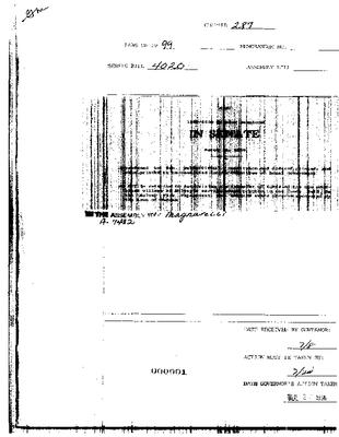 NYS Bill and Veto Jackets: 1999, Chapter 287