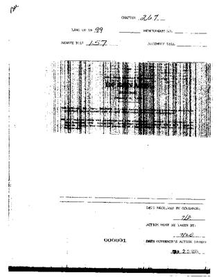 NYS Bill and Veto Jackets: 1999, Chapter 267