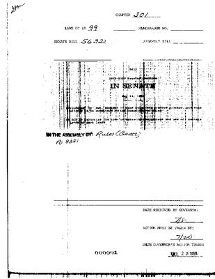 NYS Bill and Veto Jackets: 1999, Chapter 301