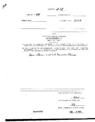NYS Bill and Veto Jackets: 1999, Chapter 212