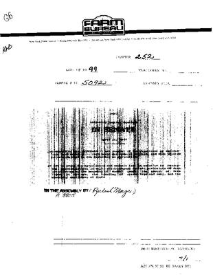 NYS Bill and Veto Jackets: 1999, Chapter 252