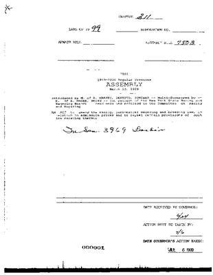NYS Bill and Veto Jackets: 1999, Chapter 211