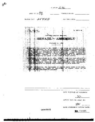 NYS Bill and Veto Jackets: 1999, Chapter 276