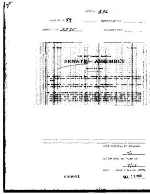 NYS Bill and Veto Jackets: 1999, Chapter 236