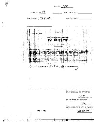 NYS Bill and Veto Jackets: 1999, Chapter 298