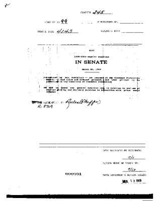 NYS Bill and Veto Jackets: 1999, Chapter 245