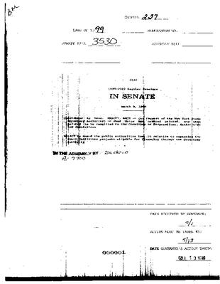 NYS Bill and Veto Jackets: 1999 Chapter 237
