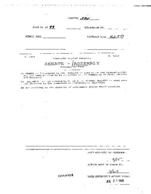 NYS Bill and Veto Jackets: 1999, Chapter 394