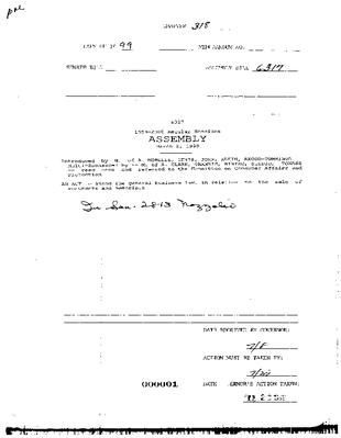 NYS Bill and Veto Jackets: 1999, Chapter 318