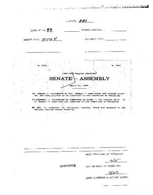 NYS Bill and Veto Jackets: 1999, Chapter 381