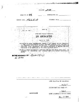 NYS Bill and Veto Jackets: 1999, Chapter 378