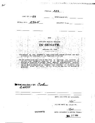 NYS Bill and Veto Jackets: 1999, Chapter 356