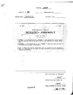 NYS Bill and Veto Jackets: 1999, Chapter 359