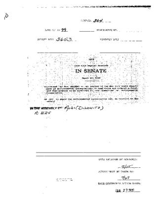 NYS Bill and Veto Jackets: 1999, Chapter 364