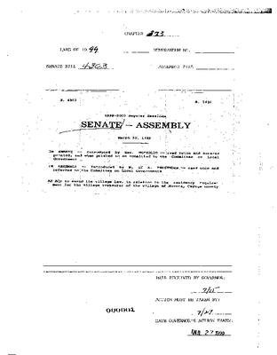 NYS Bill and Veto Jackets: 1999, Chapter 373