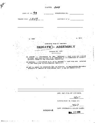 NYS Bill and Veto Jackets: 1999, Chapter 347