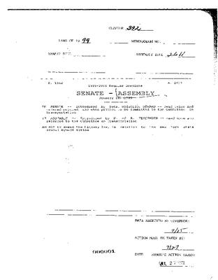 NYS Bill and Veto Jackets: 1999, Chapter 392