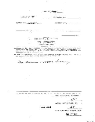 NYS Bill and Veto Jackets: 1999, Chapter 345