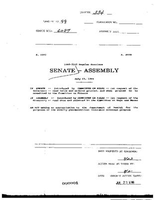 NYS Bill and Veto Jackets: 1999, Chapter 334