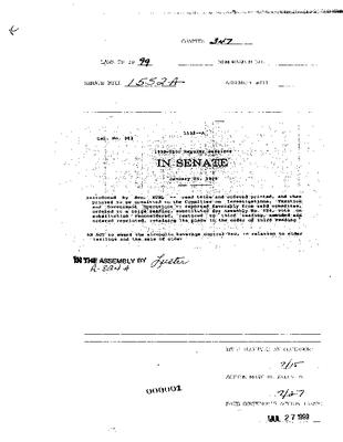 NYS Bill and Veto Jackets: 1999, Chapter 347