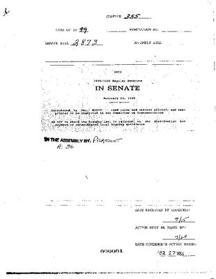 NYS Bill and Veto Jackets: 1999, Chapter 355