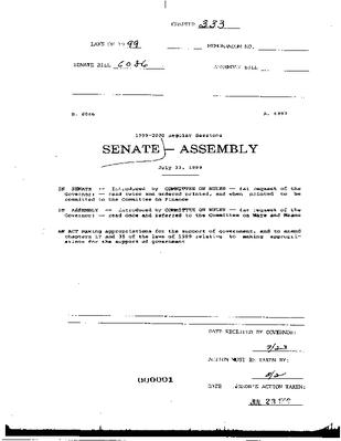 NYS Bill and Veto Jackets: 1999, Chapter 333