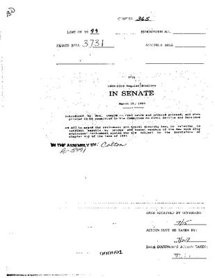 NYS Bill and Veto Jackets: 1999, Chapter 365