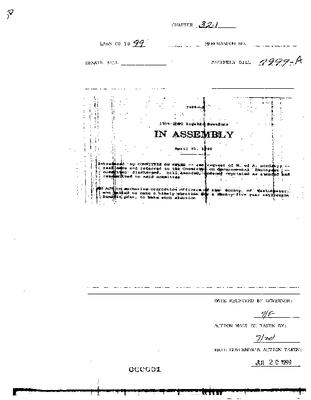 NYS Bill and Veto Jackets: 1999, Chapter 321