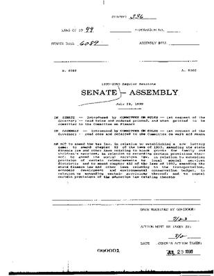NYS Bill and Veto Jackets: 1999, Chapter 336