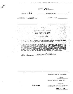 NYS Bill and Veto Jackets: 1999, Chapter 350