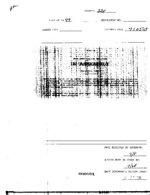 NYS Bill and Veto Jackets: 1999, Chapter 320