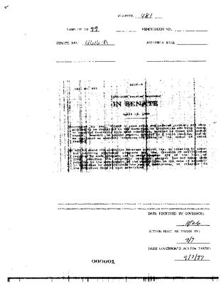 NYS Bill and Veto Jackets: 1999, Chapter 481