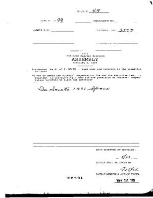 NYS Bill and Veto Jackets: 1999, Chapter 49
