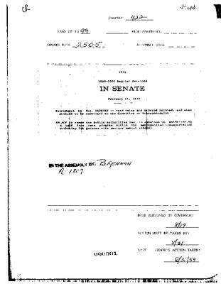 NYS Bill and Veto Jackets: 1999, Chapter 422