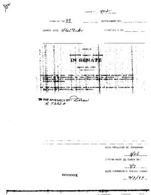 NYS Bill and Veto Jackets: 1999, Chapter 482