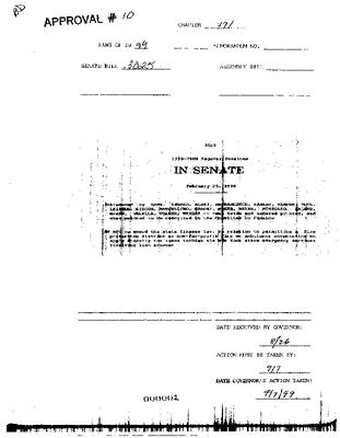NYS Bill and Veto Jackets: 1999, Chapter 471