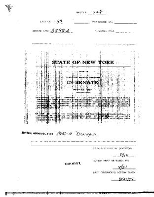 NYS Bill and Veto Jackets: 1999, Chapter 428