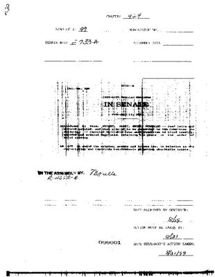NYS Bill and Veto Jackets: 1999, Chapter 424