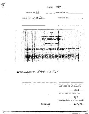 NYS Bill and Veto Jackets: 1999, Chapter 469