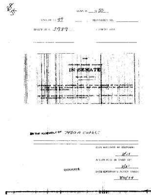 NYS Bill and Veto Jackets: 1999, Chapter 430