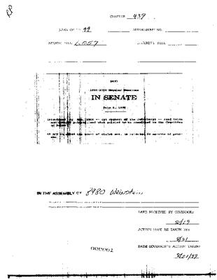 NYS Bill and Veto Jackets: 1999, Chapter 439