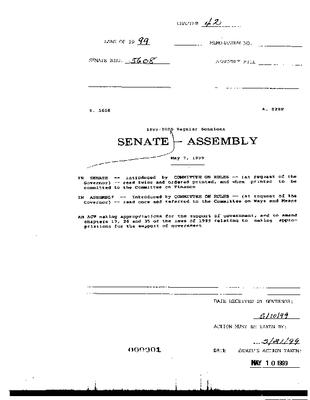 NYS Bill and Veto Jackets: 1999, Chapter 42