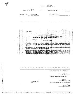 NYS Bill and Veto Jackets: 1999, Chapter 429