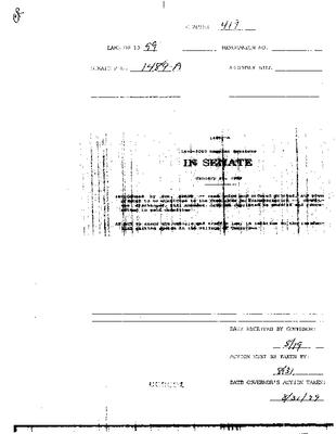 NYS Bill and Veto Jackets: 1999, Chapter 419