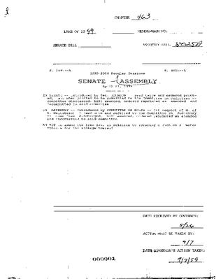 NYS Bill and Veto Jackets: 1999 Chapter 463