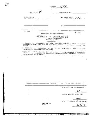 NYS Bill and Veto Jackets: 1999, Chapter 454