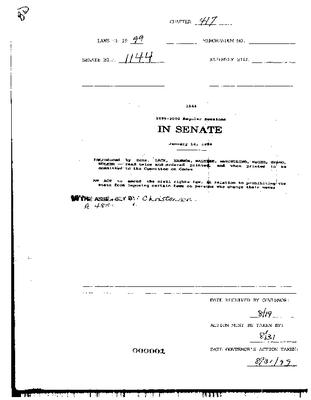 NYS Bill and Veto Jackets: 1999, Chapter 417