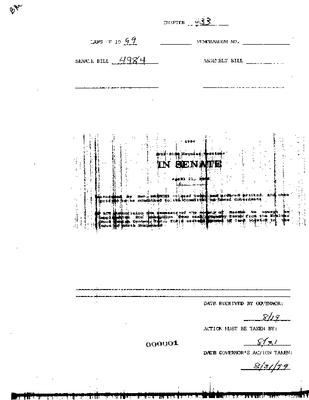 NYS Bill and Veto Jackets: 1999, Chapter 433