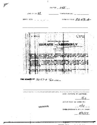 NYS Bill and Veto Jackets: 1999, Chapter 448