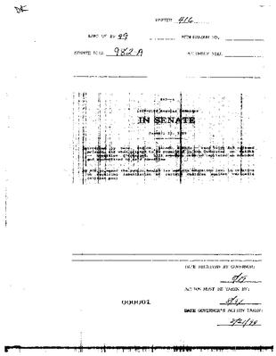 NYS Bill and Veto Jackets: 1999,  Chapter 416